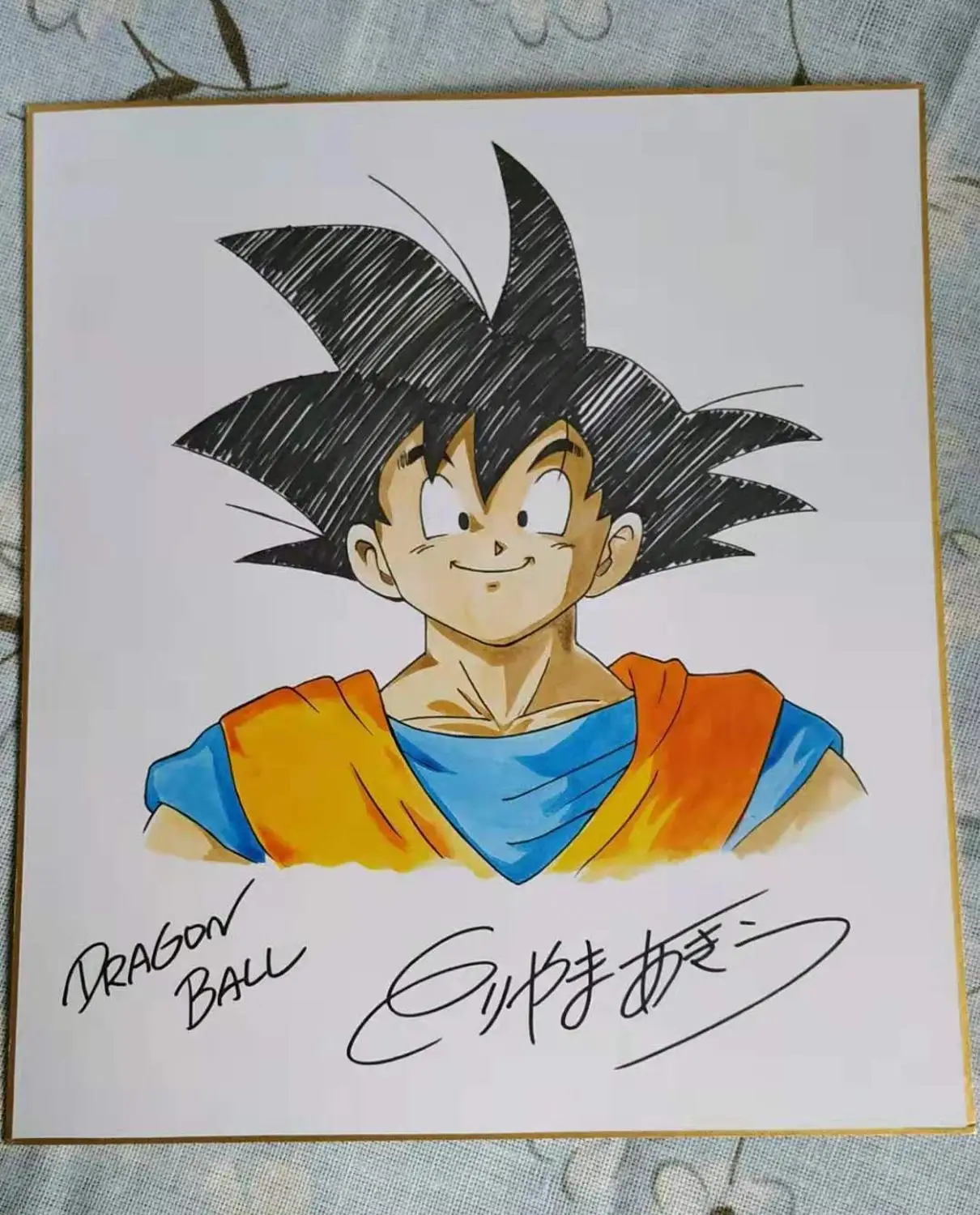 hand drawn signed Toriyama Akira autographed Shikishi Card Board rare 27*24 cm 102019D | Дом и сад