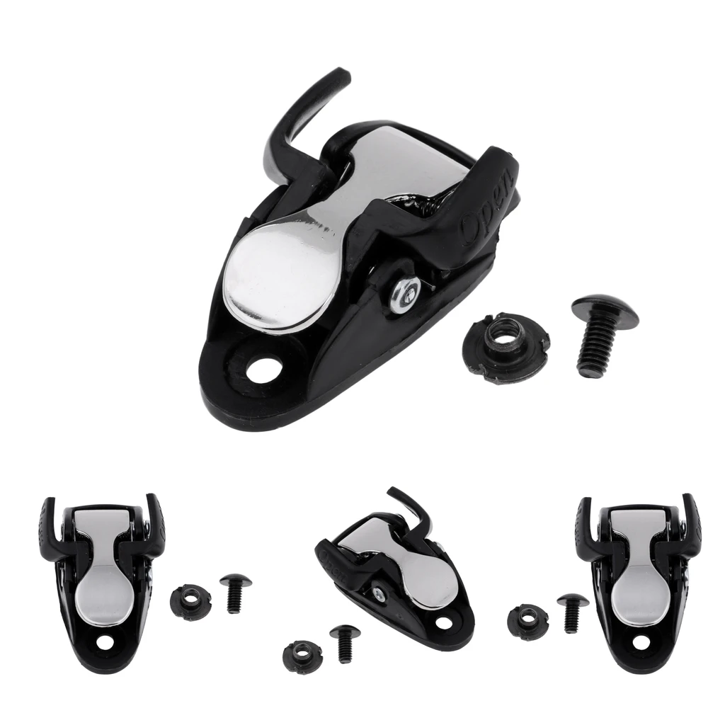 4Pcs Inline Skate Spider Clasp Replacement, Skating Shoes Buckle, Mounting Screw and Nut Are Included