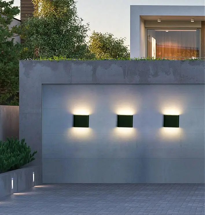 swing arm wall lamp LED Wall Light IP65 Outdoor Waterproof Garden Fence Lamp 6W Aluminum Modern Indoor For Living Room Bedroom Decorative Wall Lamp plug in sconce