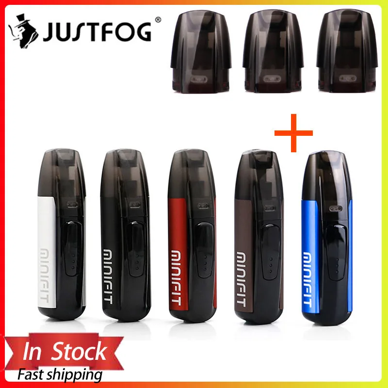Ceny Justfog minifit zestaw startowy 370mAh vape mini zestaw startowy i najnowszy Minifit ceramiczny Pod 1.5ml pojemność Pod E papieros zestaw do e papierosa