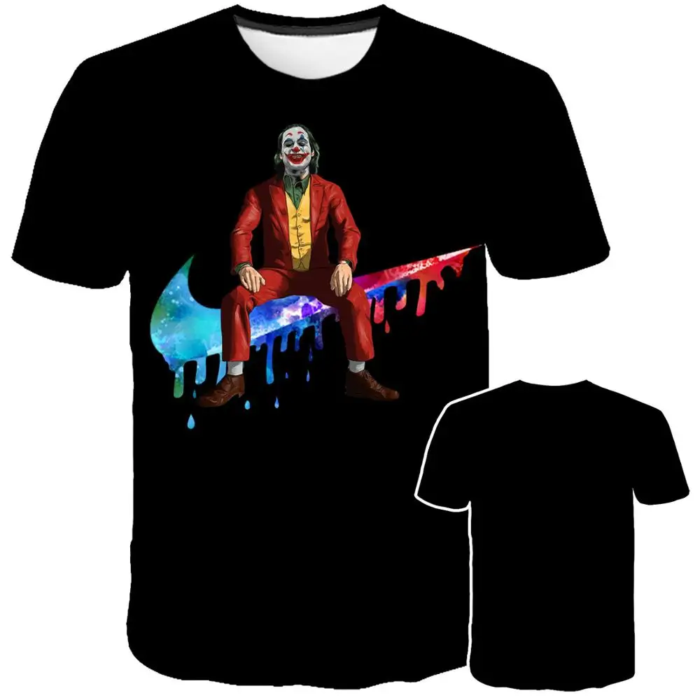 

2020 New Hot Sale Clown T Shirt Men/women Joker Face 3D Printed Terror Fashion T-shirts Do what you want to do