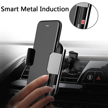 

For iPhone SamSung LG Xiaomi Universal Wireless Charger Car Charging Aluminum Alloy Gravity Car Phone Holder Stand