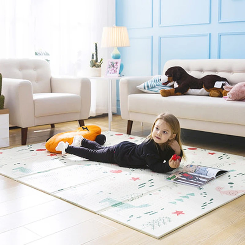 Детский игровой коврик Xpe Puzzle, детский утолщенный коврик Tapete Infantil, коврик для ползания в детскую комнату, складной коврик, Детский ковер