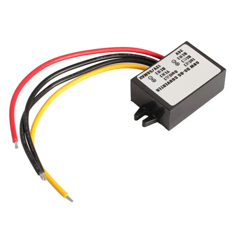 Автомобильный преобразователь 24 В до 12 В 5A 60W понижающий модуль постоянного тока в переменный модуль постоянного тока