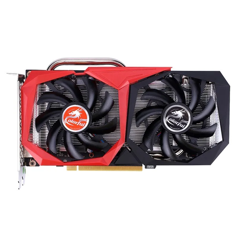 Красочные GeForce GTX 1660 6G GDDR5 графическая карта 192 бит PCI-E3.0 HDMI+ DVI Nvidia Видеокарта для игр