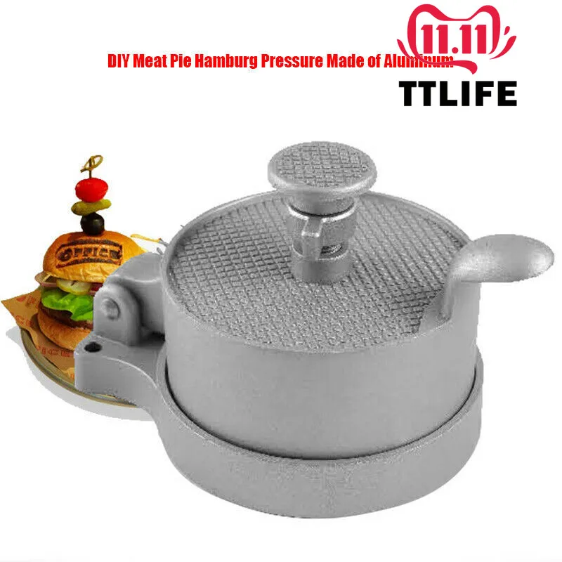 TTLIFE бургер пресс машина для приготовления котлеты для гамбургера мяса алюминиевый сплав антипригарный кухонный бургер ПРЕСС кухня нержавеющая сталь Форма для пирогов