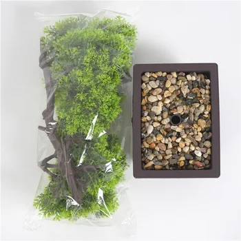 

Home Decor Simulation Plant Bonsai Indoor Flower Potted Computer Desk Decor