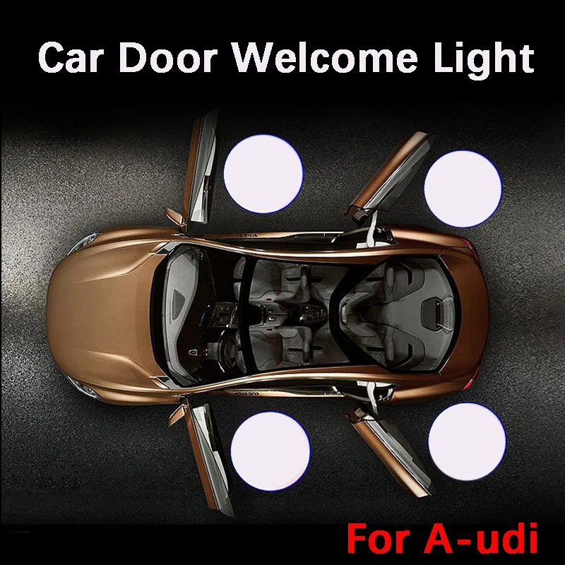 

2X LED Car Door Light Projector Shadow Ghost Lamp For AUDI A1 A3 A4 B5 B6 B7 B8 B9 A5 C5 A6 C6 C7 S3 S4 S5 S6 A7 A8 Q2 Q3 Q5 Q7