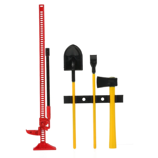 1Set Luggage Rack Winch Shovel Fuel Tank Ax Decoration for Rc Model Cars Spare Parts Simulation Climbing Car Scx10 D90 3