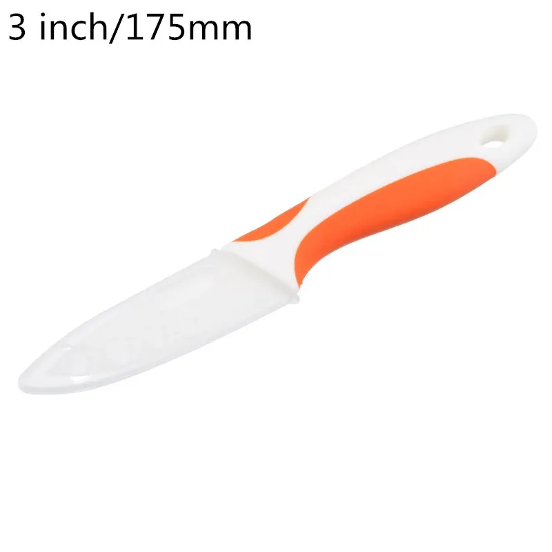 3 inch orange 3/4/5 дюймов Керамика Кухня Knivese лезвие сравнить корки ломтик Пособия по кулинарии инструмент Керамика Ножи ВЫСОКОЕ КАЧЕСТВО Whit красочной ручкой нож для очистки овощей - Цвет: 3 inch orange