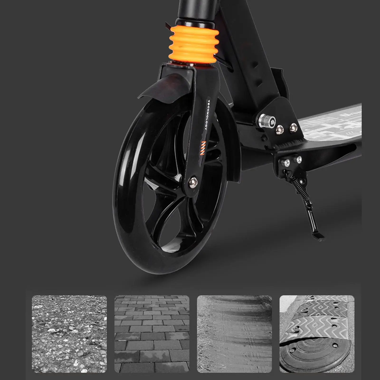 2 Pcs Scooter Wheels Kick Scooter Pro Stunt Wheels Accessories Sport Scooter Front Rear Wheel Replacement Parts