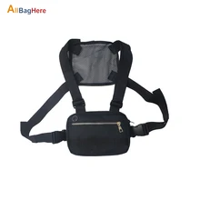 Мужская Уличная мода хип хоп функциональная нагрудная сумка через плечо Регулируемый тактический жилет уличная пара мини рюкзак женский