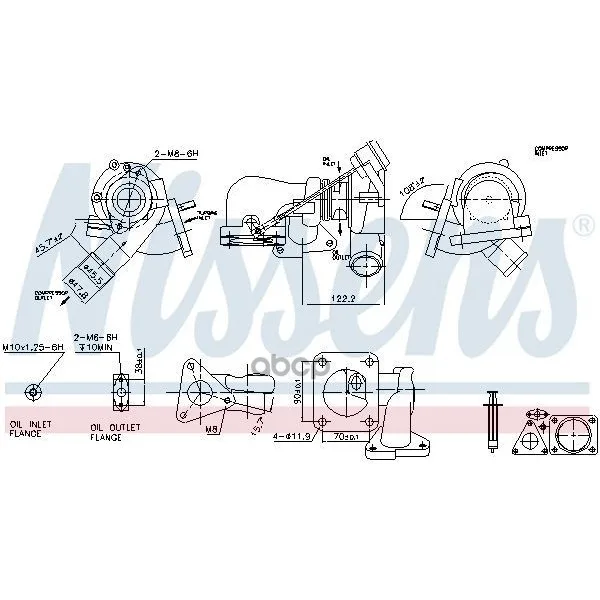 Турбокомпрессор Ford Transit 2.4tdci(74/85kw) 4/06-8/14 93251 Nissens арт. 93251