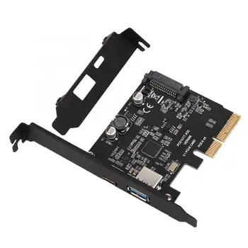 

USB3.1 Expansion Card TYPE-C + TYPE-A Desktop Expansion Card 10Gbps for Windows
