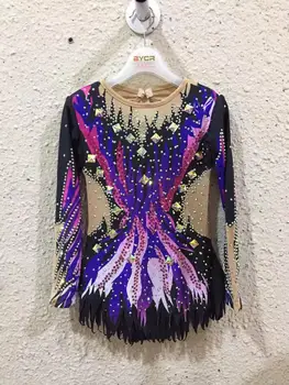 

adult competition Gymnastics leotard Kids performances gymnastics leotards cutom color and size