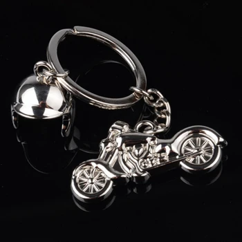 

5pcs/set 3D Metal Car Motorcycle Keychain Key Chains Mini Motorcycle Pendant Keyring Men Motor Accessories
