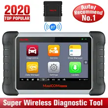 Autel maxicom mk808bt obd2 scanner ferramenta de diagnóstico do carro funções de epb/immo/dpf/sas/tmps pk lançamento x431 mk808ts