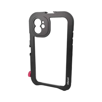 

HOT-Ulanzi Vlog Metal Case Cage for iPhone 11 Video Record Vlogging Case with 17MM Thread 1/4 Screw for Ulanzi Lens DOF