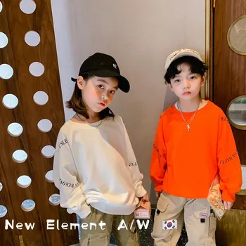 

Children's clothing 2020 autumn new children's sweater t-shirt children's loose pullover boys and girls