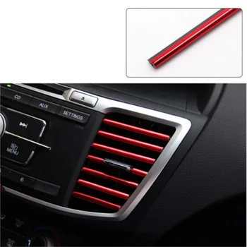 

New 10pcs Car-styling plating Air outlet trim strip for Chevrolet cruze cobalt lova opel astra h g j Mitsubishi outlander lancer