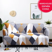 Plaid Sofa Slipcover Stretch Elastic Living-Room Home-Decor Funda Coolazy for 1/2/3/4-seater