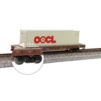 2pcs Model Trains HO Scale 1:87 Bogies with 33" DC Metal Wheels Model Railway Boiges HP3087