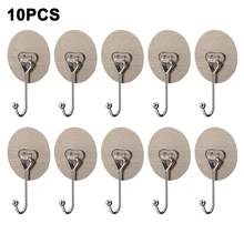 1/5/10PCS Wall Hooks Waterproof Oilproof Self Adhesive Hooks Reusable Seamless Hanging Hook For Kitchen Bathroom Office 1/5/10PCS Wall Hooks Waterproof Oilproof Self Adhesive Hooks Reusable Seamless Hanging Hook For Kitchen Bathroom Office