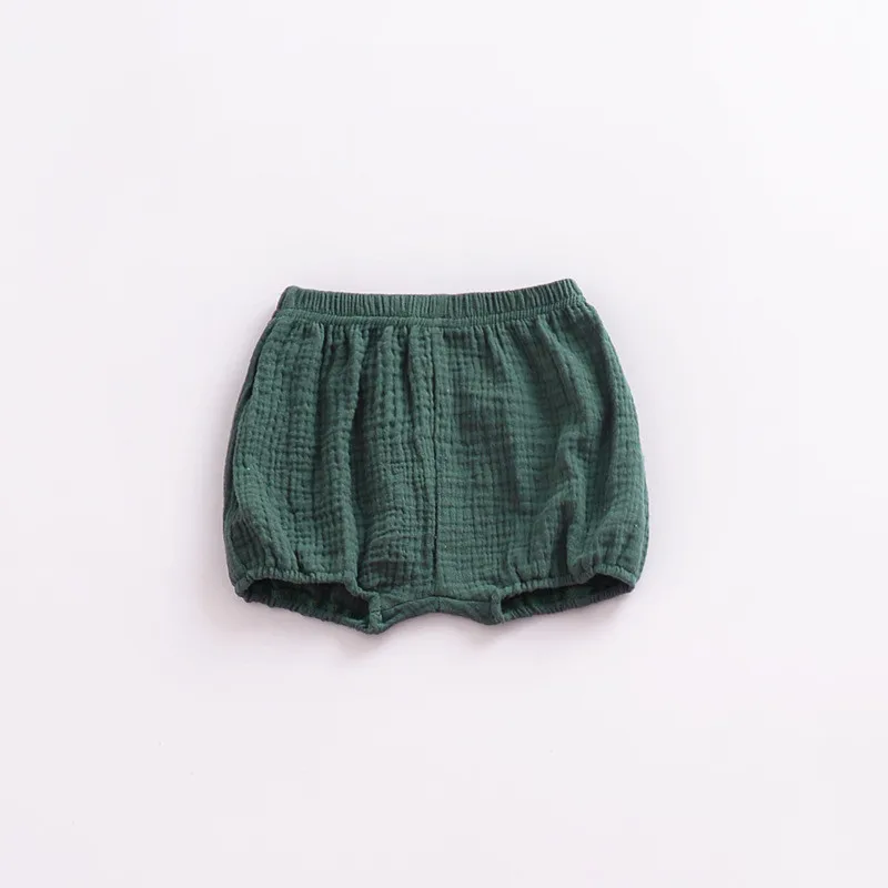 Green Летние шорты для мальчиков и девочек 0-4 лет, шорты для новорожденных девочек, штаны с оборками для малышей, штаны на подгузник, одежда для маленьких мальчиков и девочек - Цвет: Green