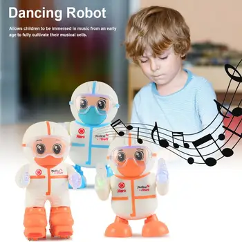 

Electric Dancing Robot Toys Rotating Space Robot Musical Walk Light Electronic Dancer Robot Toys For Children Gift
