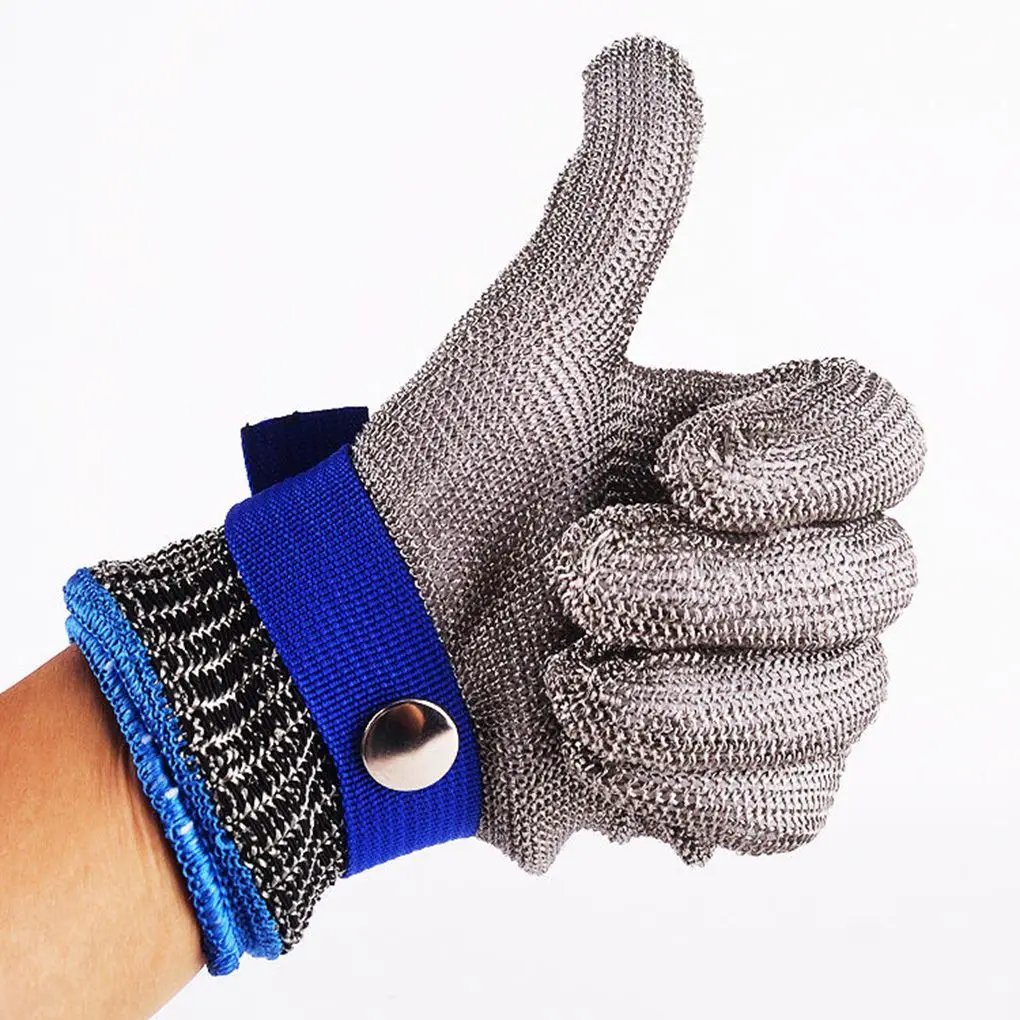 Anti-cut Gloves Safety Cut Proof Stab Resistant Stainless Steel Wire Metal Mesh Butcher Cut-Resistant | Безопасность и защита