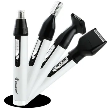 

4 in1 Electric Ear Nose Trimmer for Men's Shaver Rechargeable Hair Removal Eyebrow Trimer Safe Lasting Face Care Tool Kit