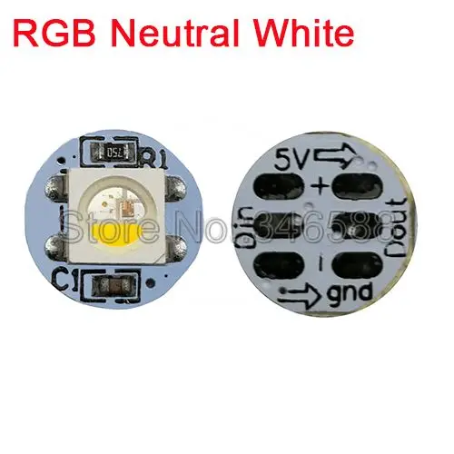 SK6812 RGBNW 10~ 1000 шт SK6812(аналогично WS2812B) 5 в постоянного тока RGBW адресуемый светодиодный пиксельный чип с теплоотвода PCB платы(10 мм* 3 мм) для Arduino DIY - Испускаемый цвет: SK6812 RGBNW
