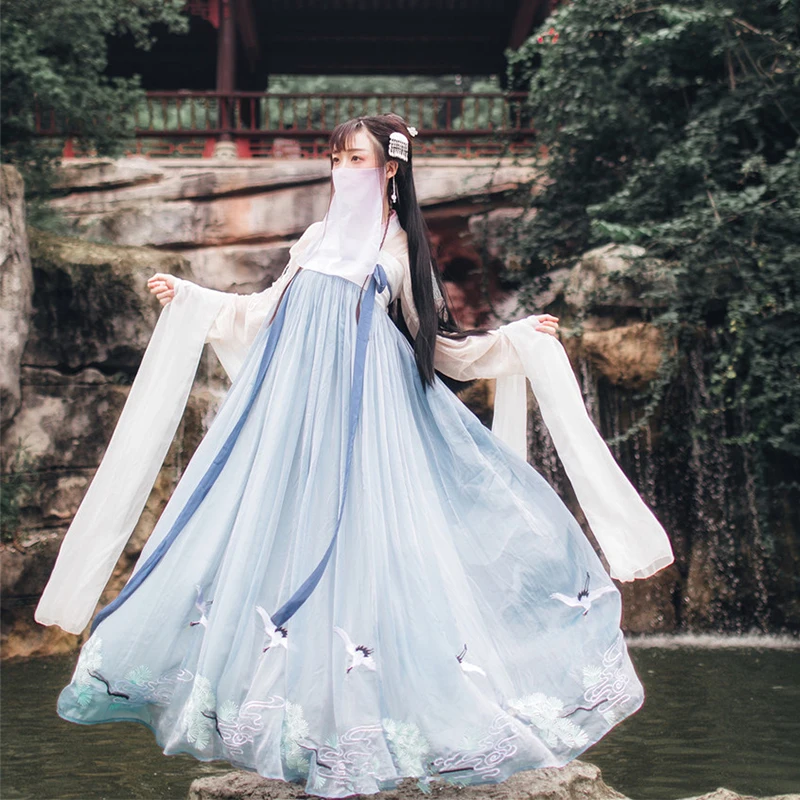 Женское китайское платье Hanfu традиционное этническое SL1232 | Тематическая одежда и