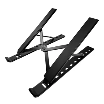 

Laptop Stand Universal Hands Free Anti Slip Cooling Multi Angle Bedroom Aluminium Alloy Storage Bag Foldable Portable