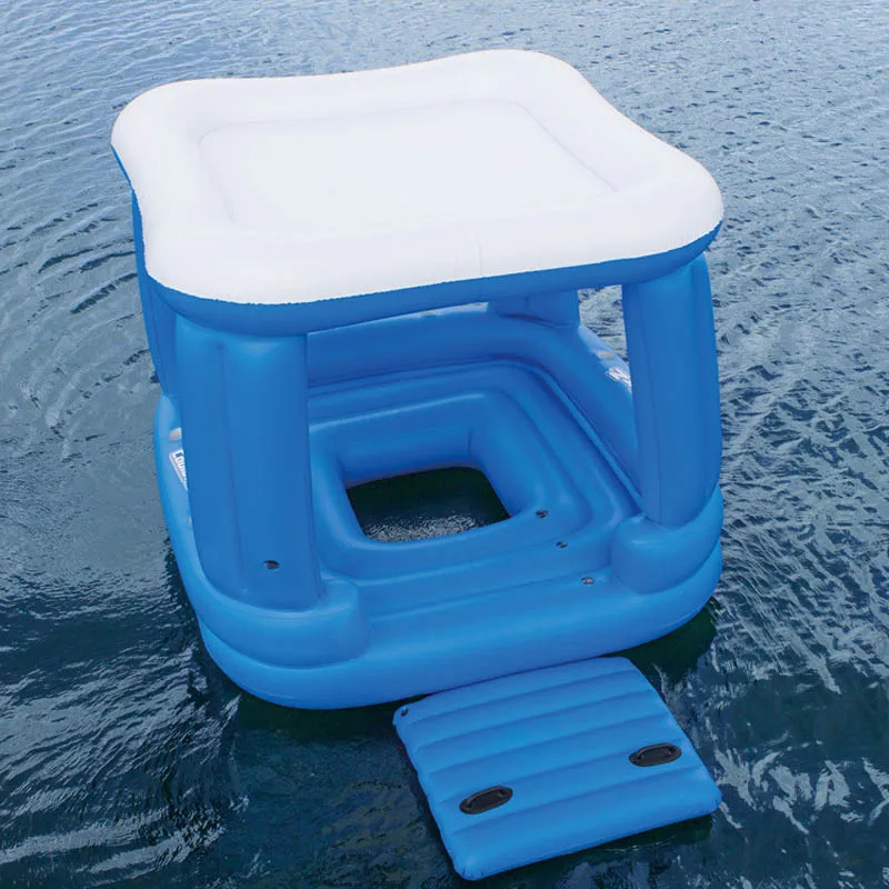 

Bestway 43133 Inflatable Floating Row Floating House Lounge 4-6 People Use Chair Floating Row Floating Bed