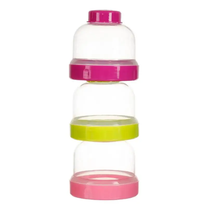 Воронка для грудного вскармливания, молочный порошок, контейнер для бутылочек с 3 ячейками - Цвет: B-02