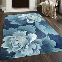 Шерстяной ковер ручной работы, цветок, высокая плотность, вырез высокой плотности, гостиная в европейском стиле, ковер для дивана