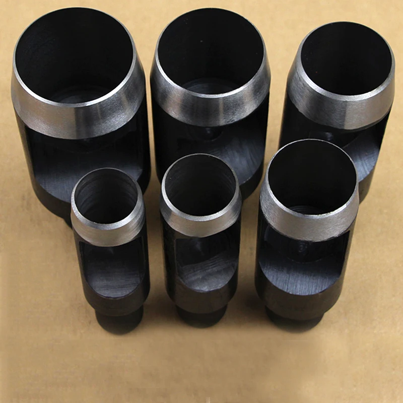 1PCS Holes Puncher 26/27/28/29/30/32/34/35/36/38/40/42mm Metal Punching Tools Leather Canvas Nylon Hand Knock Die 5