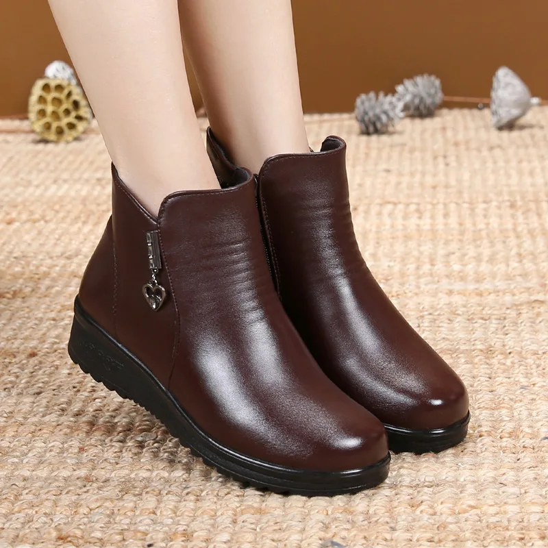 

2018 New Style Hand-woven Comfortable WOMEN'S Shoes Wear-Resistant Anti-slip Casual Short Boots Autumn & Winter Warm Hight-top W