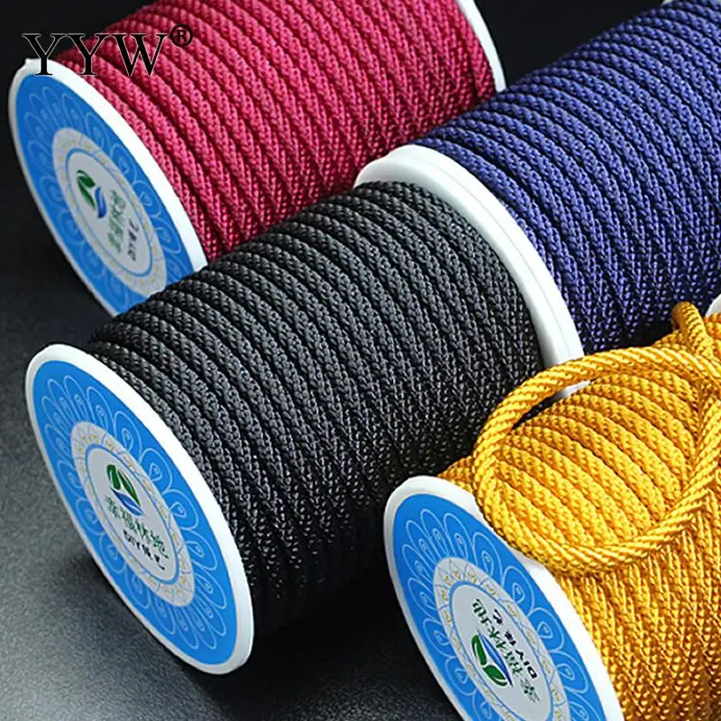 

Wholesale 13m/Spool Nylon Cord Cotton Cord Polyamide Thread String High Quality Diy Beading Braided Bracelet Jewelry Making