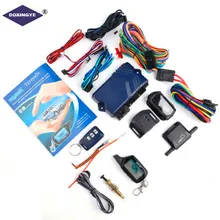 Doxingye tyresafe versão russa sistema de alarme de carro em dois sentidos b9 alarme de carro com partida do motor lcd controle remoto chave auto anti-roubo