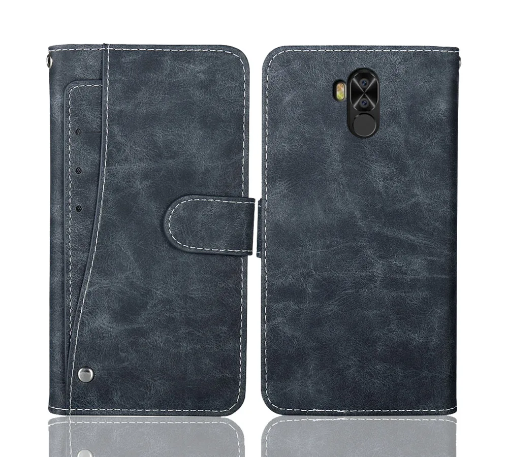 

Luxury Wallet Doogee N100 Case 5.99" Vintage Flip Leather Cases Business Protective Cover With Front Card Slots Phone Book