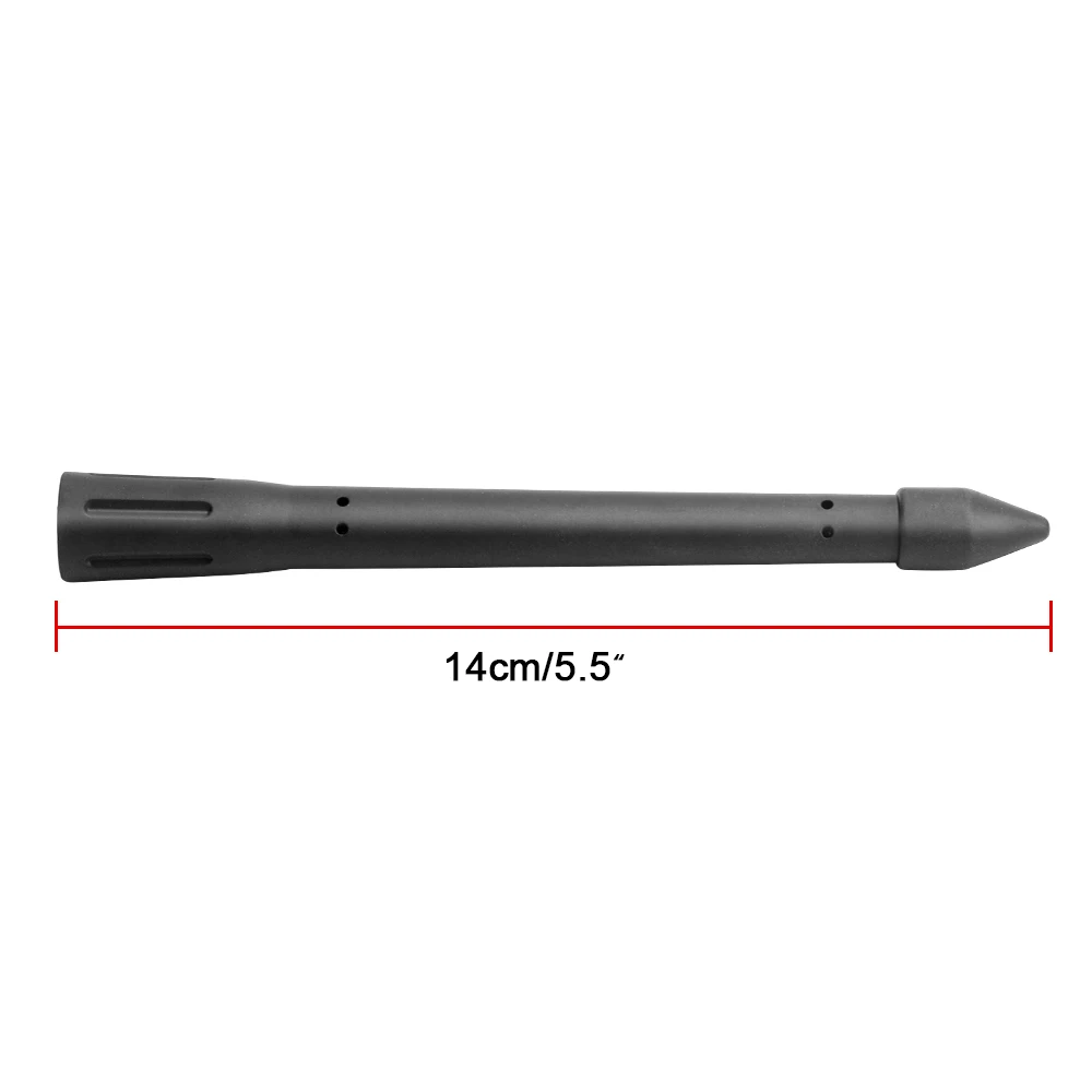 2Pcs 11/8/5.5/4.5 inch High Quality Rubber Antenna Strong Signal Antenna Rocket Shape For halley davidson Matte Motorcycle