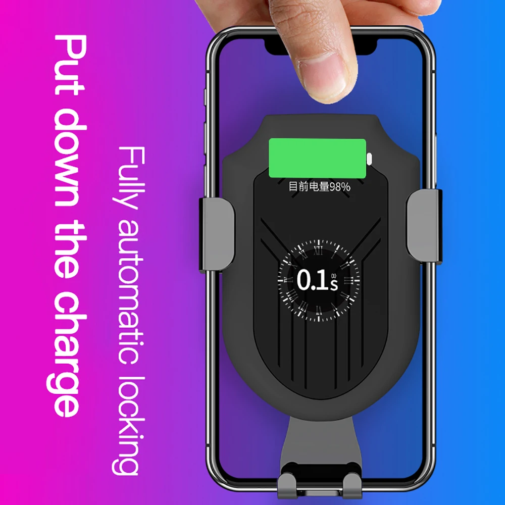 Автомобильный держатель для телефона, автомобильное беспроводное зарядное устройство для iPhone huawei 10 Вт, быстрая Беспроводная зарядка для samsung Galaxy, автомобильный держатель для телефона Z2