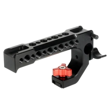 

Camera Handle Top Handle Cheese Handle DSLR Camera Cage Top Handle with 15mm Rod Hole Cold Shoe Hot Shoe 1/4 Inch 3/8 Inch
