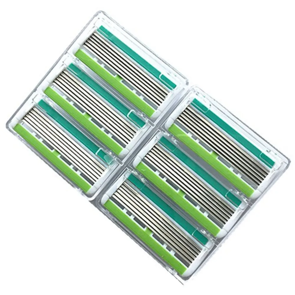 Унисекс портативная и мини профессиональная бритва шестислойные лезвия для нежелательного удаления волос на всем теле с 10 головками бритвы