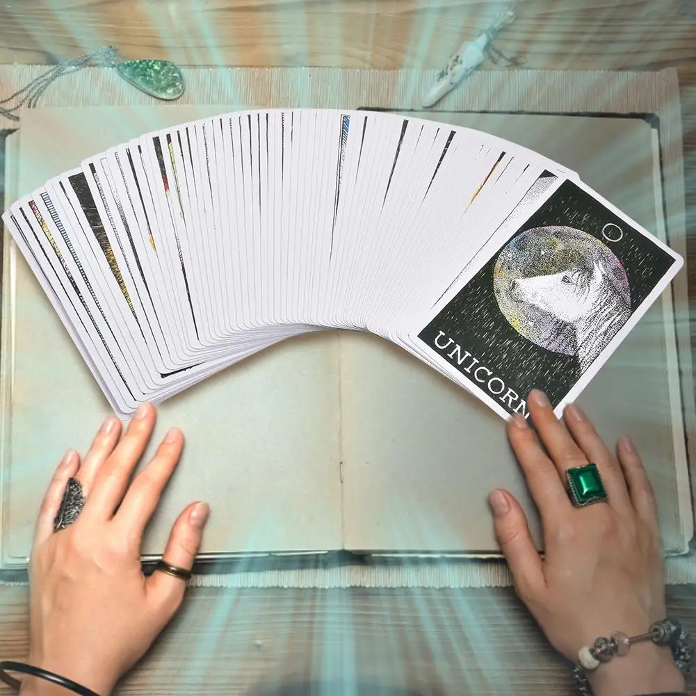 63 листа дикие неизвестные Животные Дух колода руководство Таро карты настольная игра карты семья сбор игральные карты