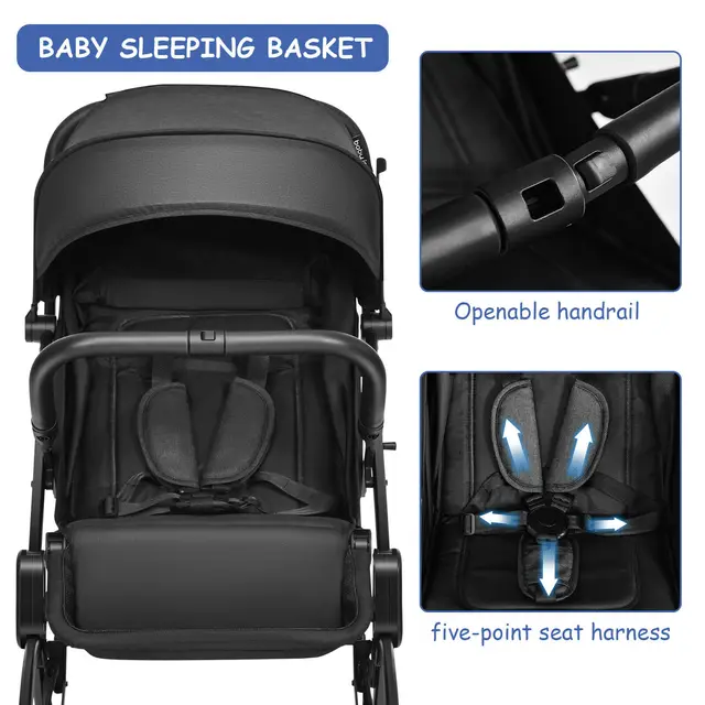 Babyjoy Lightweight Baby Foldable Travel Stroller 5