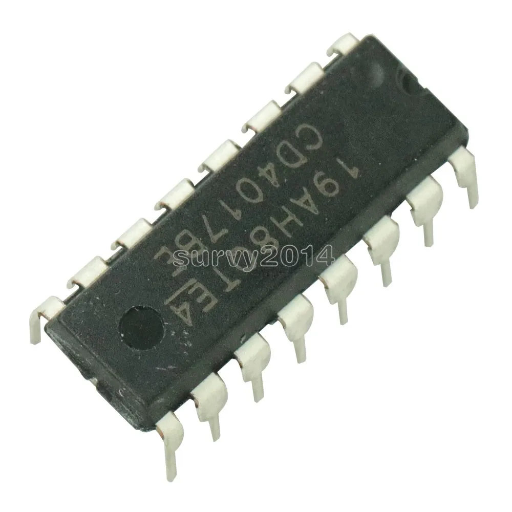 10 шт. CD4017 4017 DIP-16 декада счетчик делитель