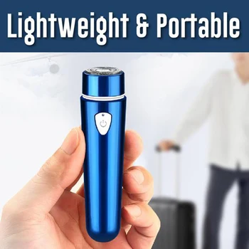 

Portable Mini Electric Shaver USB Rechargeable Small Home Travel Razor LDO99